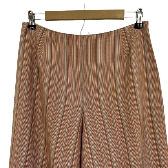 Pursuits, Ltd. Womens Size 10 Multi-Color Striped Silk Blend Cropped Pants - Picture 2 of 5